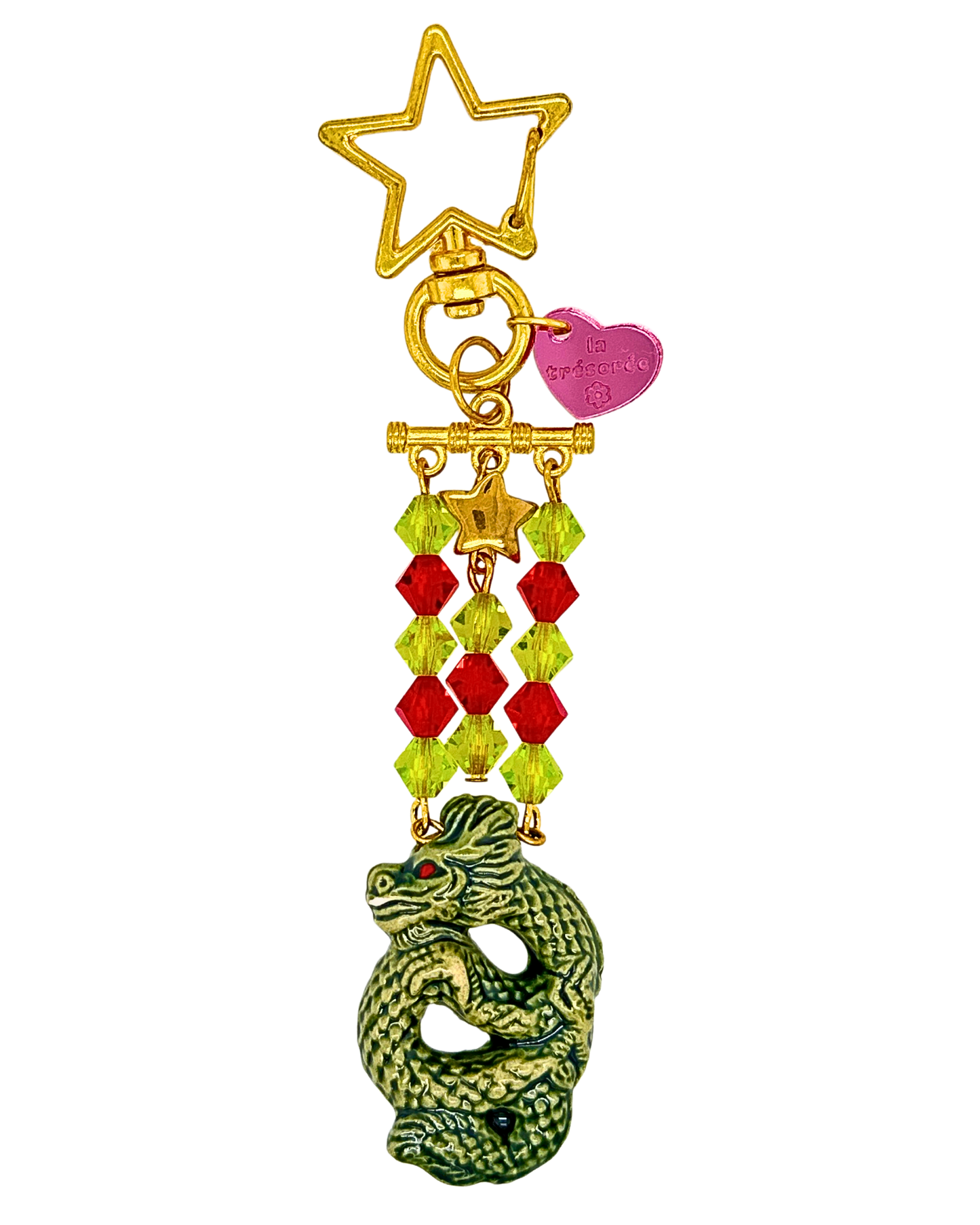 The First Dragon Keychain in Gold