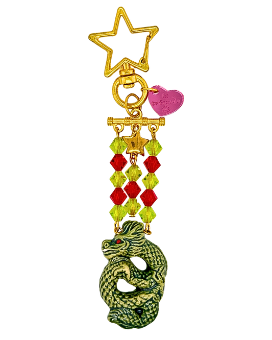 The First Dragon Keychain in Gold