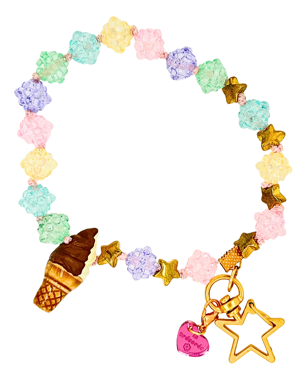 Ice Cream Shop Keychain Wristlet