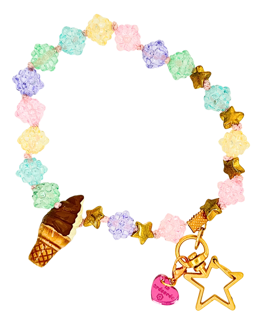 Ice Cream Shop Keychain Wristlet