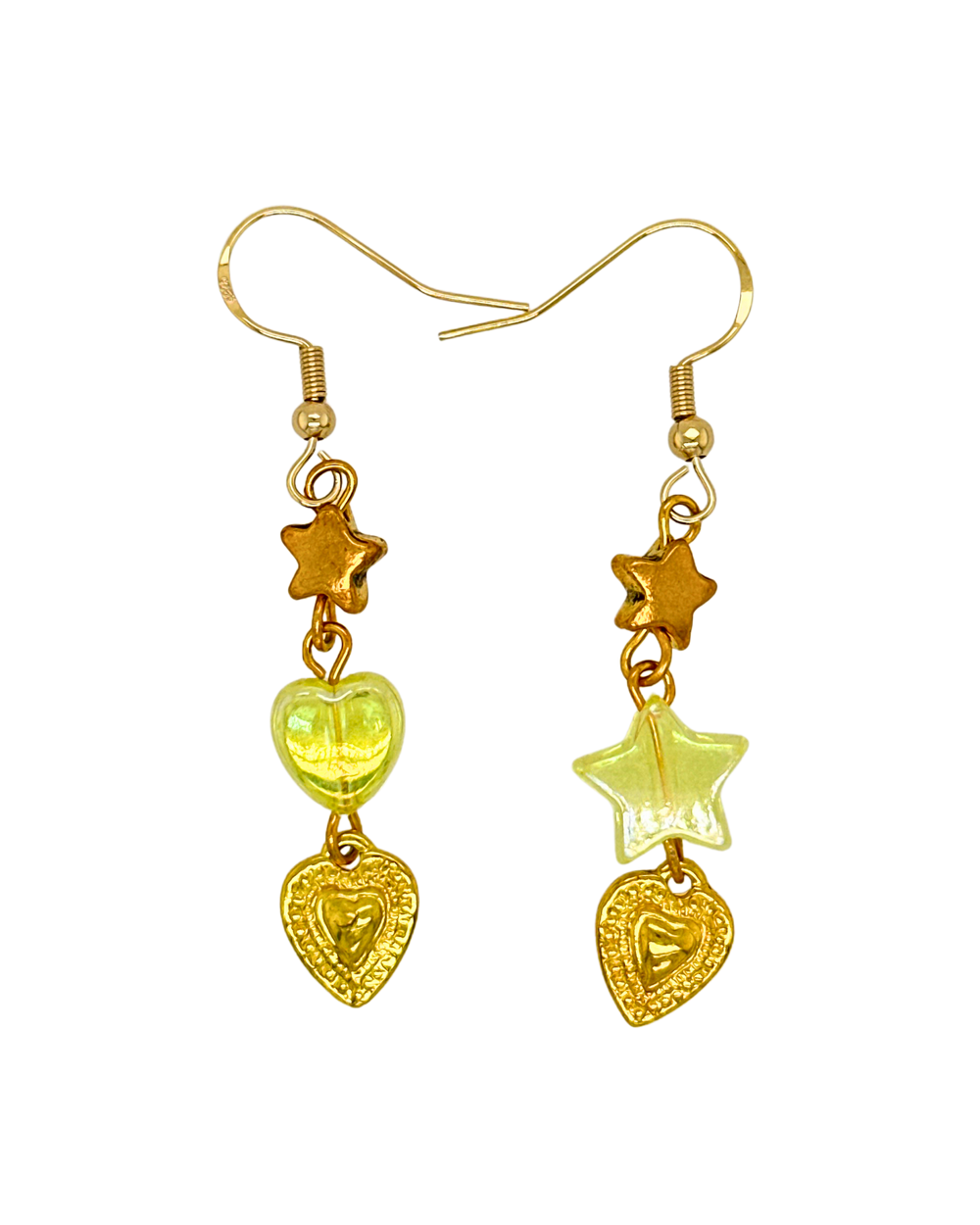 Starlit Hearts in Gold