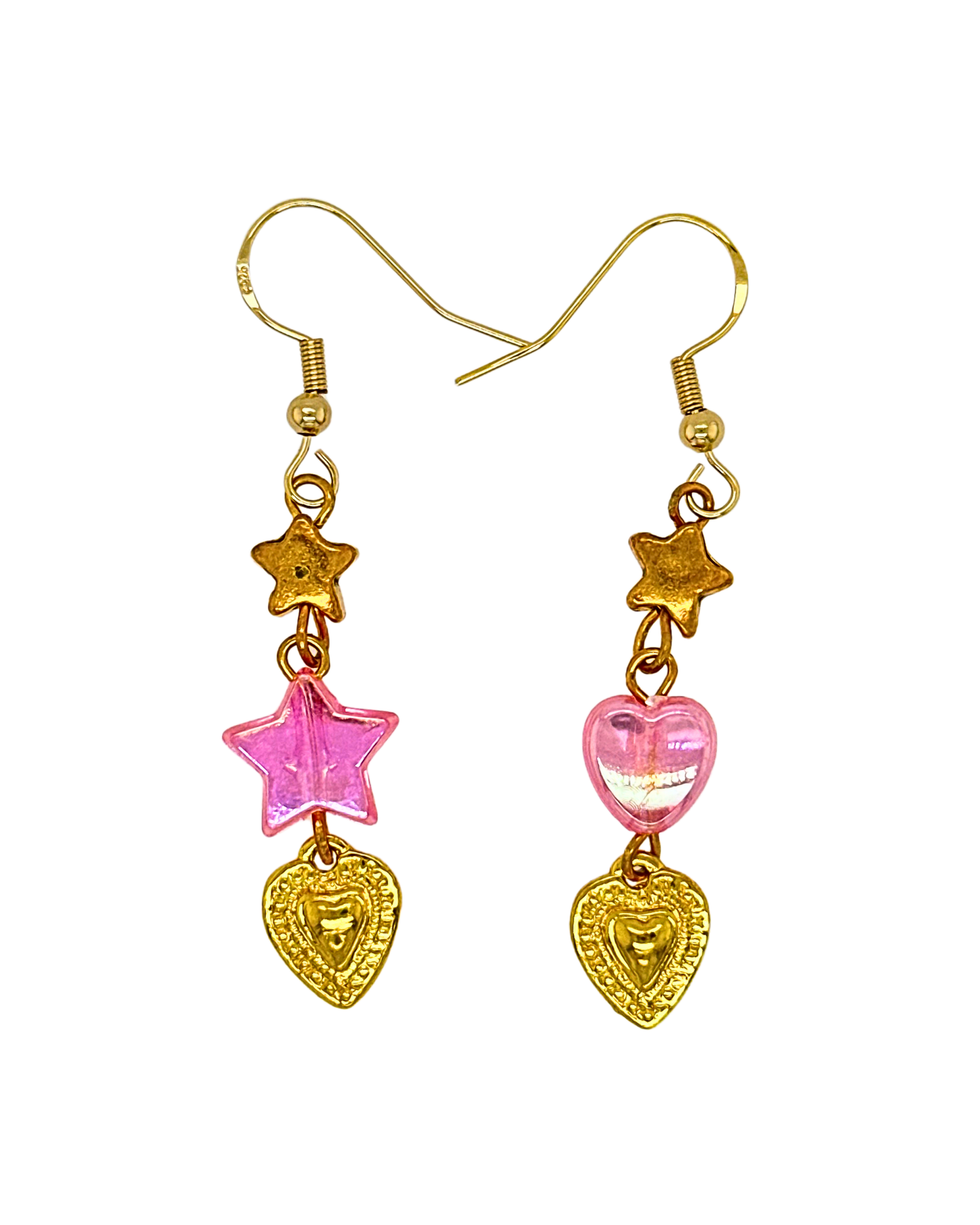 Starlit Hearts in Gold